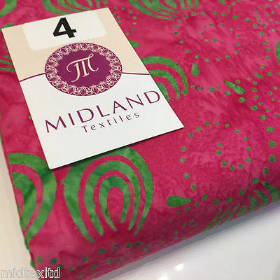 Swirl and dot design contrasting colours Bali batik fabric 100% Cotton M525 Mtex - Image 21