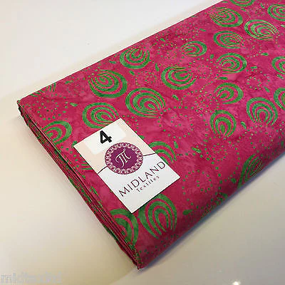 Swirl and dot design contrasting colours Bali batik fabric 100% Cotton M525 Mtex - Image 23