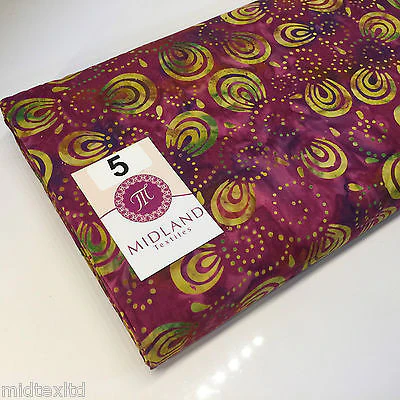 Swirl and dot design contrasting colours Bali batik fabric 100% Cotton M525 Mtex - Image 25