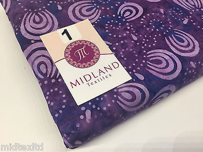 Swirl and dot design contrasting colours Bali batik fabric 100% Cotton M525 Mtex - Image 3
