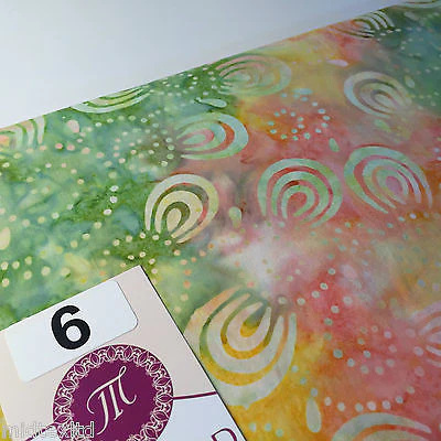 Swirl and dot design contrasting colours Bali batik fabric 100% Cotton M525 Mtex - Image 33