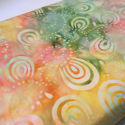 Swirl and dot design contrasting colours Bali batik fabric 100% Cotton M525 Mtex - Image 37