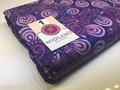 Swirl and dot design contrasting colours Bali batik fabric 100% Cotton M525 Mtex - Image 5