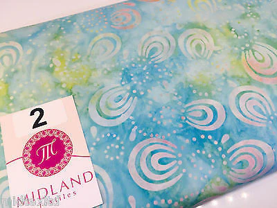 Swirl and dot design contrasting colours Bali batik fabric 100% Cotton M525 Mtex - Image 8