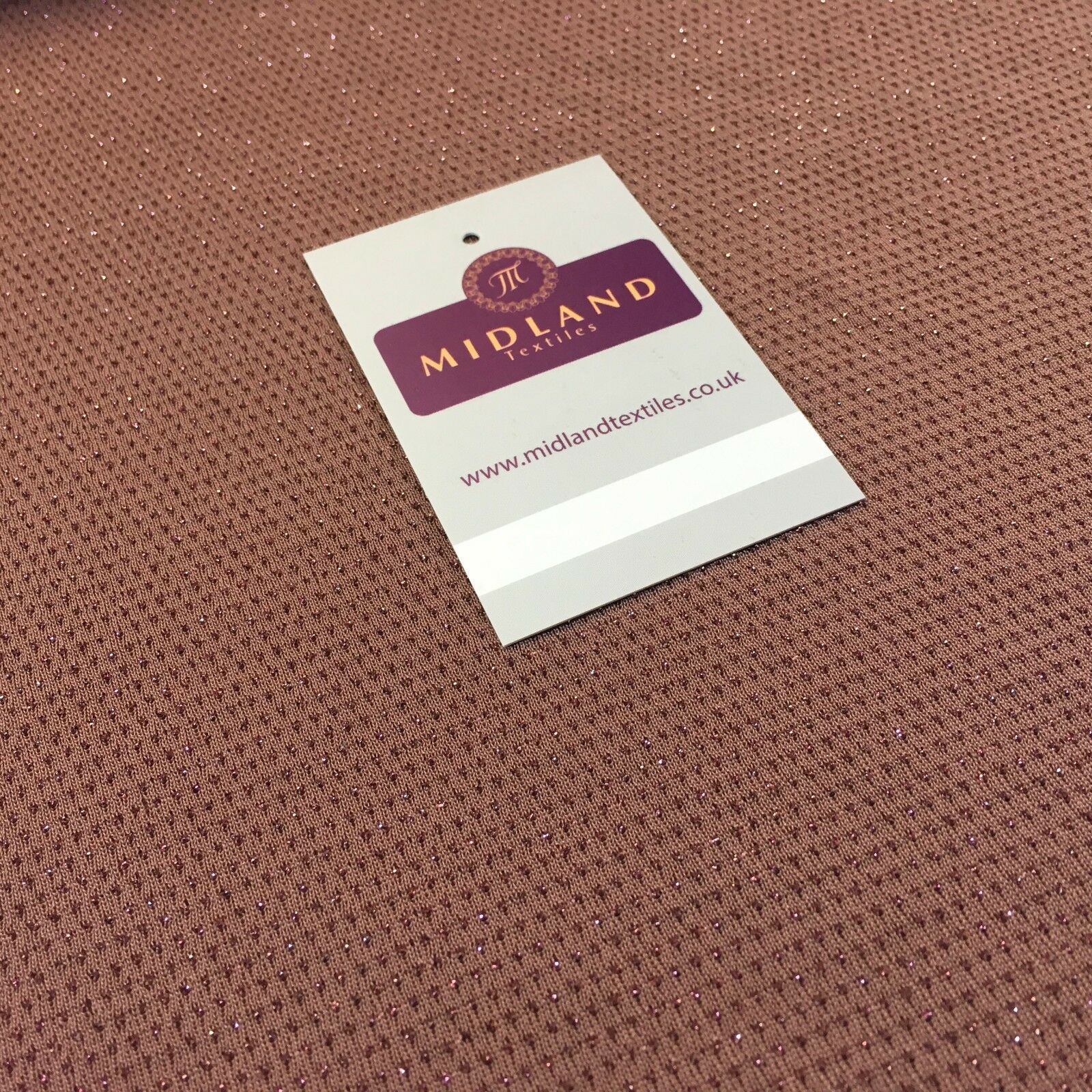 Taupe Brown Jersey Shimmer Lurex dress fabric  58" M720-31 Mtex - Image 3