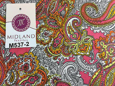 Traditional Vintage Paisley floral 100% Cotton Poplin 58" Wide M537 Mtex - Image 11