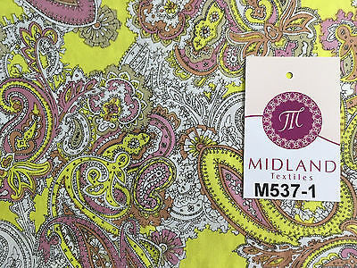 Traditional Vintage Paisley floral 100% Cotton Poplin 58" Wide M537 Mtex - Image 4
