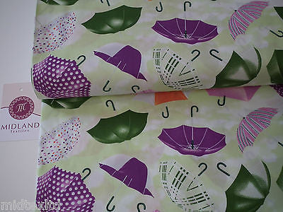 Umbrella Print 100% Cotton Poplin Fabric, 45" Wide. Craft Cotton M26 Mtex - Image 10