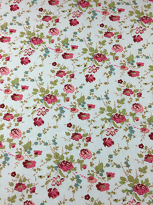 Vinatge Floral poly cotton print dress craft fabric 44" Wide M353 Mtex - Image 13