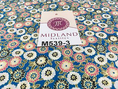 Vintage Floral Ditsy Printed 100% Cotton Poplin Fabric 58" Wide M539 Mtex - Image 15