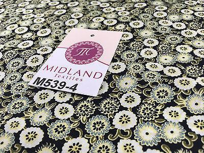 Vintage Floral Ditsy Printed 100% Cotton Poplin Fabric 58" Wide M539 Mtex - Image 22