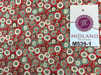 Vintage Floral Ditsy Printed 100% Cotton Poplin Fabric 58" Wide M539 Mtex - Image 3