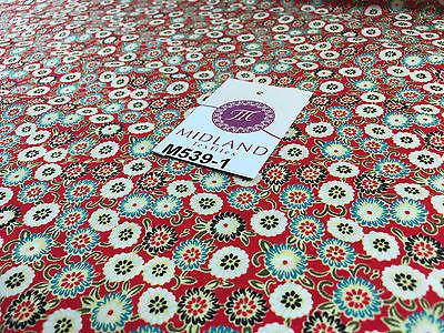 Vintage Floral Ditsy Printed 100% Cotton Poplin Fabric 58" Wide M539 Mtex - Image 5