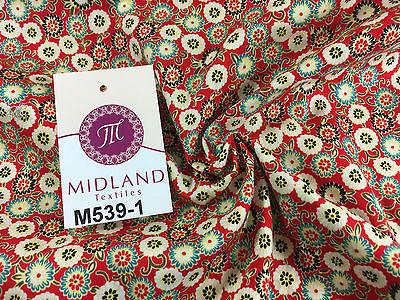 Vintage Floral Ditsy Printed 100% Cotton Poplin Fabric 58" Wide M539 Mtex - Image 7
