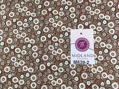 Vintage Floral Ditsy Printed 100% Cotton Poplin Fabric 58" Wide M539 Mtex - Image 9