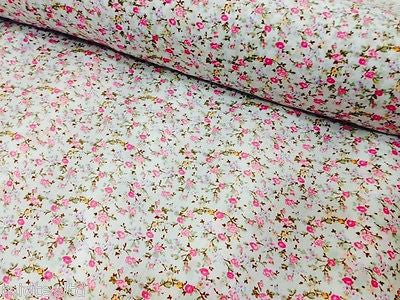 Vintage  floral ditsy Shabby Chic poly cotton printed fabric 44" Wide M341 Mtex - Image 10