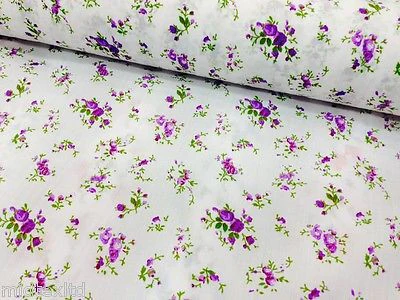 Vintage  floral ditsy Shabby Chic poly cotton printed fabric 44" Wide M341 Mtex - Image 13