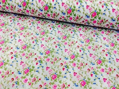 Vintage  floral ditsy Shabby Chic poly cotton printed fabric 44" Wide M341 Mtex - Image 17