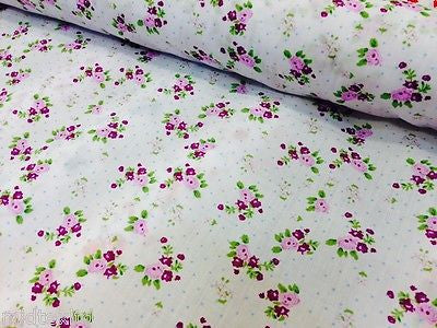 Vintage  floral ditsy Shabby Chic poly cotton printed fabric 44" Wide M341 Mtex - Image 5