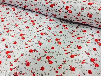 Vintage  floral ditsy Shabby Chic poly cotton printed fabric 44" Wide M341 Mtex - Image 6