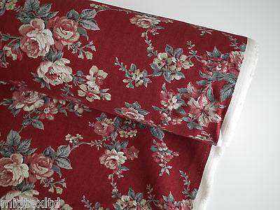 Vintage Rose Floral Print Shabby Chic, 100% Crafting Cotton 45 " Wide - M28 Mtex - Image 10
