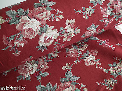 Vintage Rose Floral Print Shabby Chic, 100% Crafting Cotton 45 " Wide - M28 Mtex - Image 11