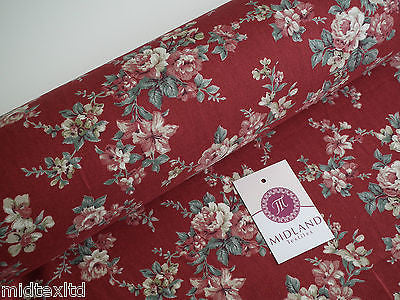 Vintage Rose Floral Print Shabby Chic, 100% Crafting Cotton 45 " Wide - M28 Mtex - Image 13
