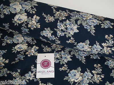 Vintage Rose Floral Print Shabby Chic, 100% Crafting Cotton 45 " Wide - M28 Mtex - Image 17